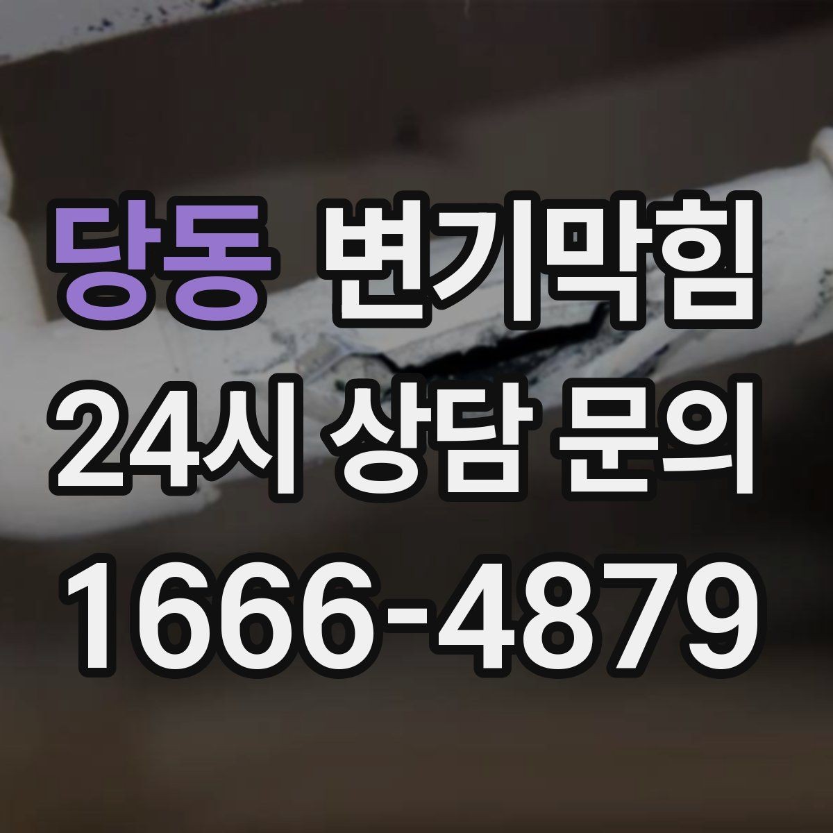 당동 변기막힘 변기가막혔을때 냄새만 나는 경우