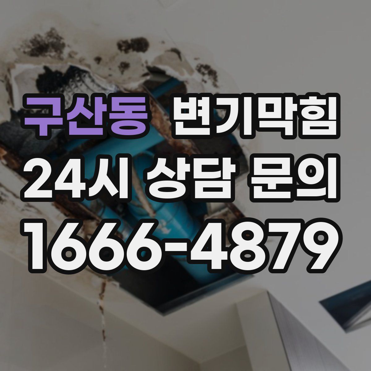 구산동 변기막힘