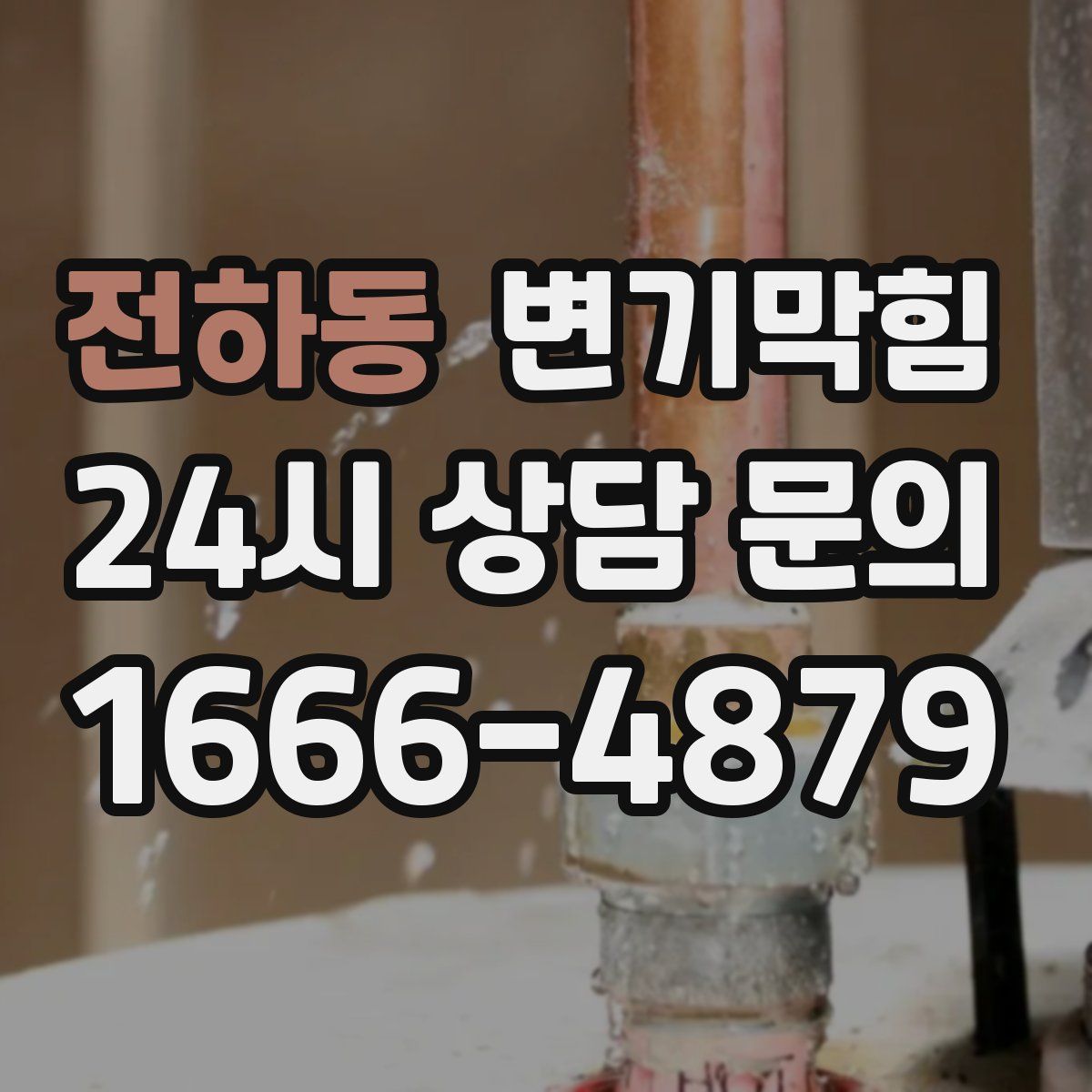 전하동 변기막힘