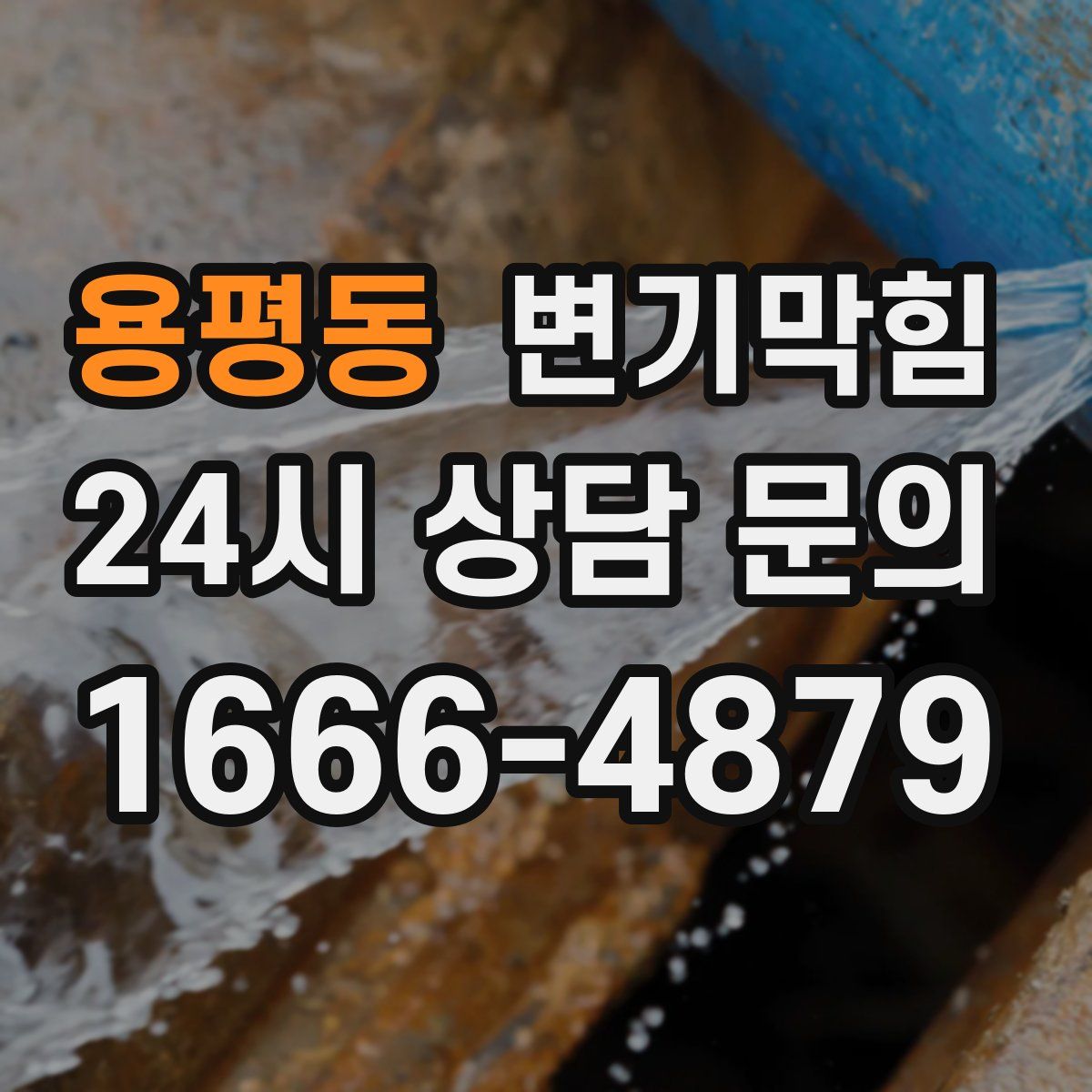 용평동 변기막힘