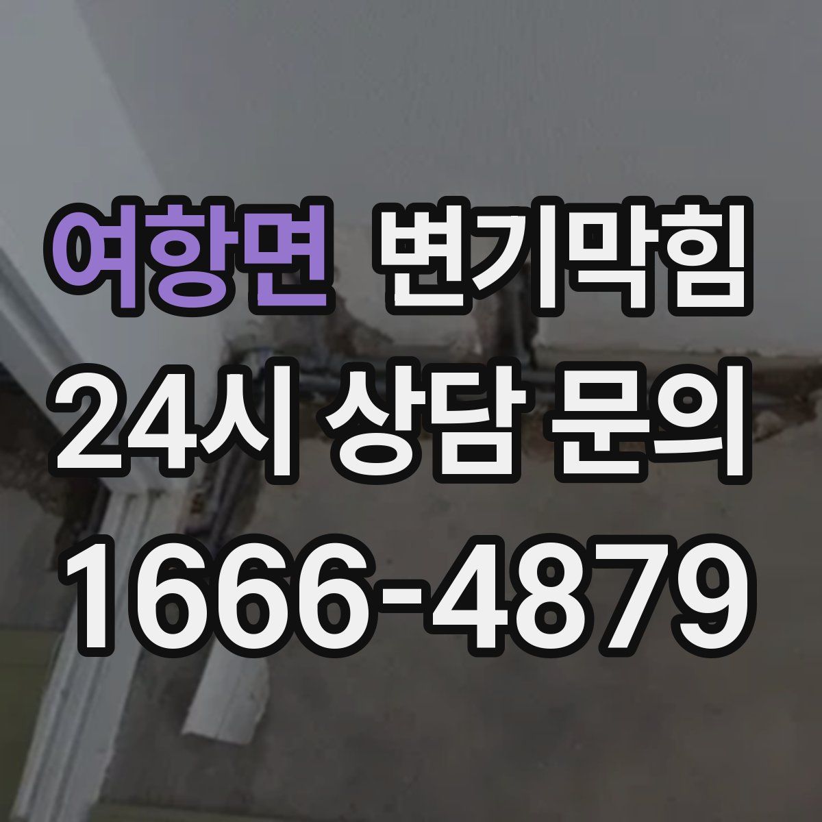 여항면 변기막힘