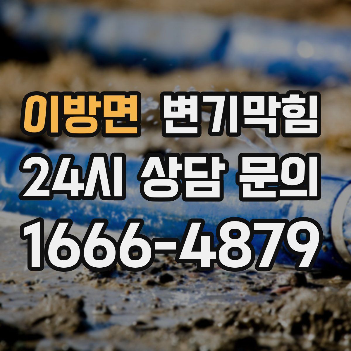 이방면 변기막힘