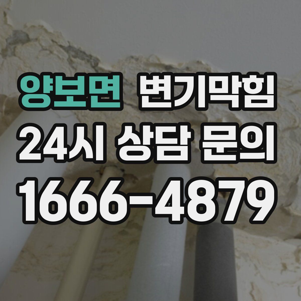 양보면 변기막힘