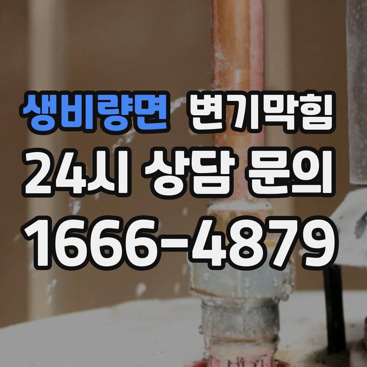 생비량면 변기막힘 미용실 배수구막힘 약제·컷팅 병행
