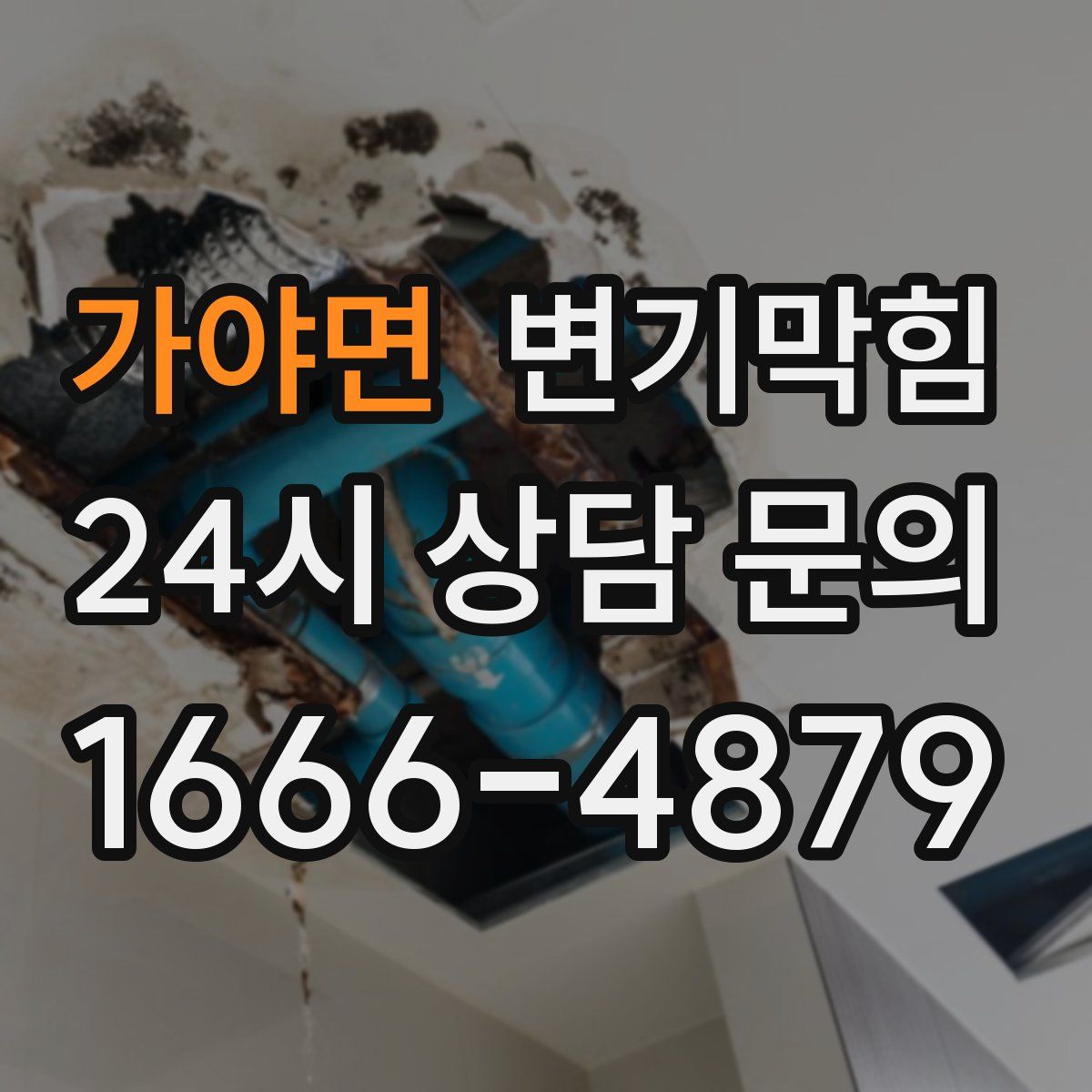 가야면 변기막힘