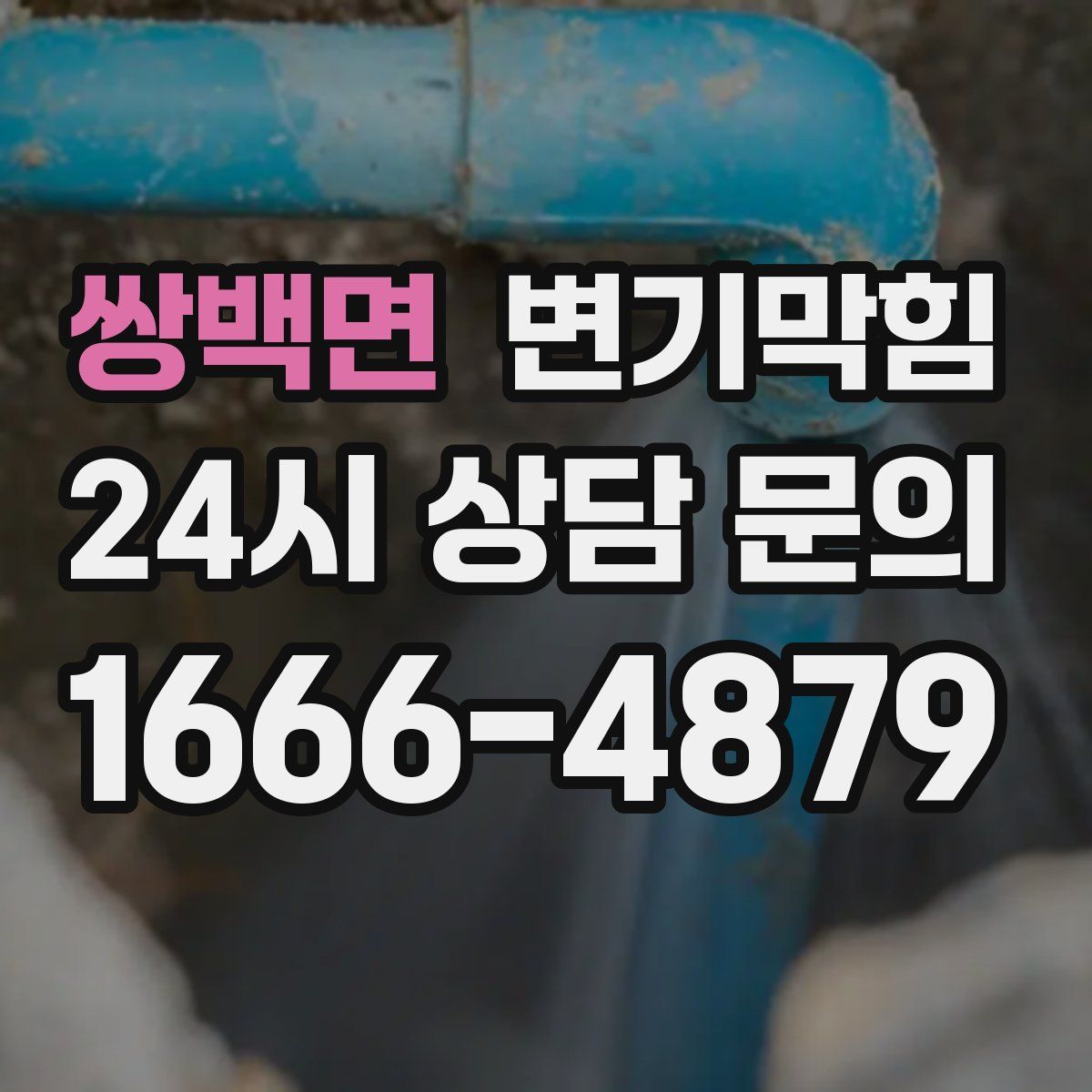 쌍백면 변기막힘