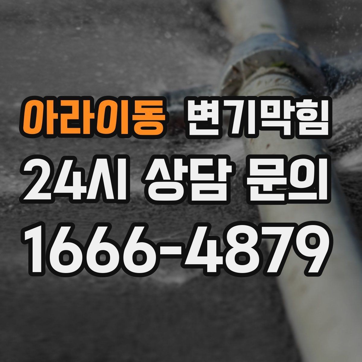 아라이동 변기막힘 식당 배수구막힘 합류 간섭 제거