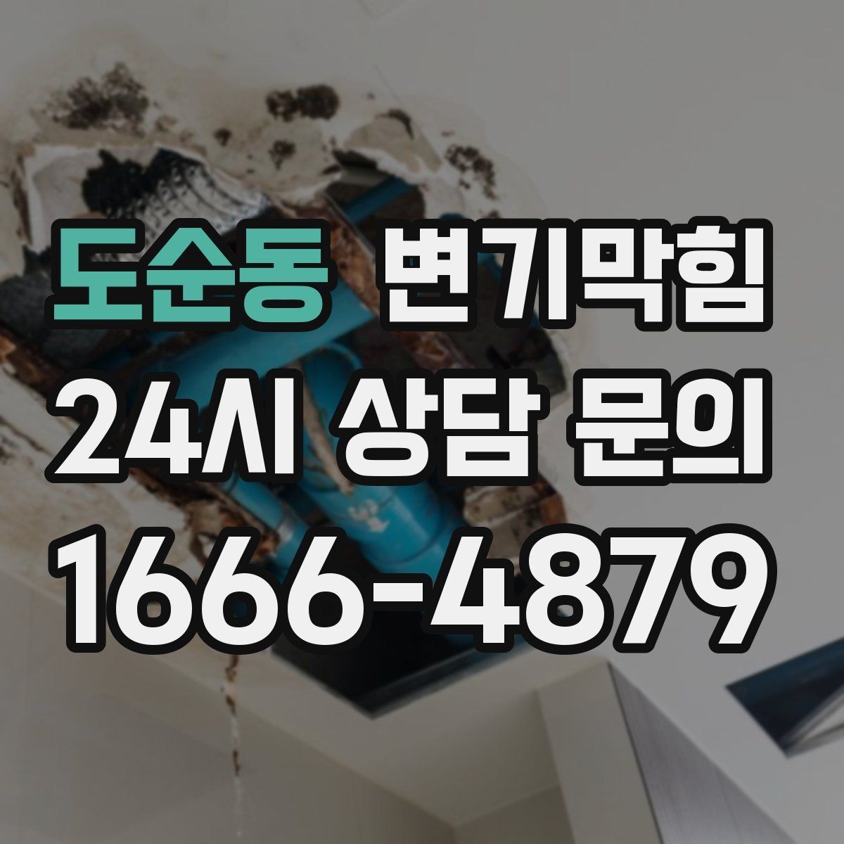 도순동 변기막힘 다가구 배수구막힘 역류 냄새 차단