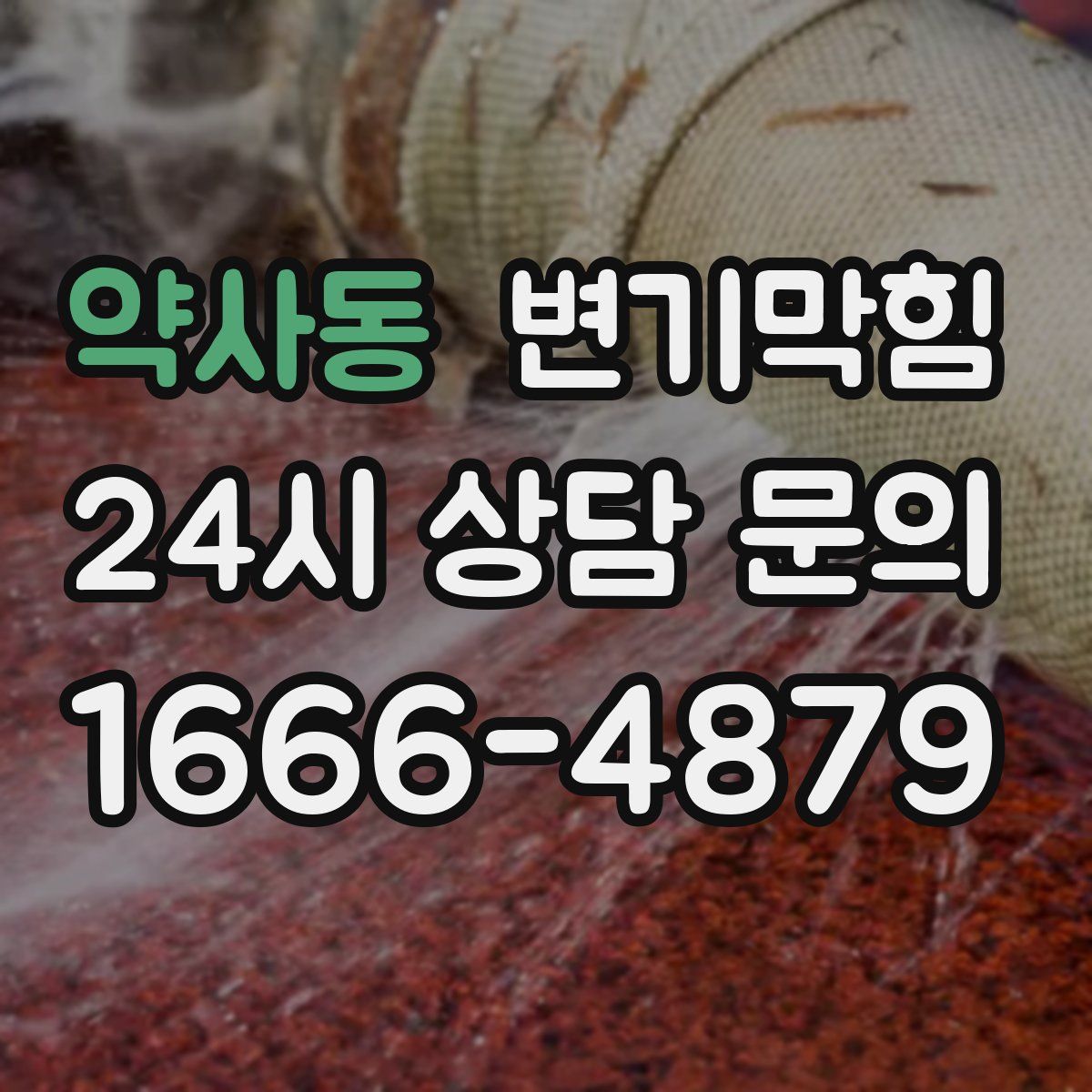 약사동 변기막힘