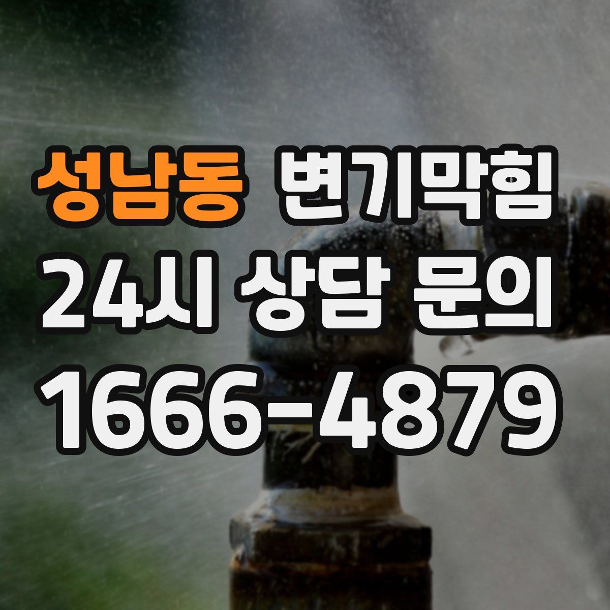 성남동 변기막힘