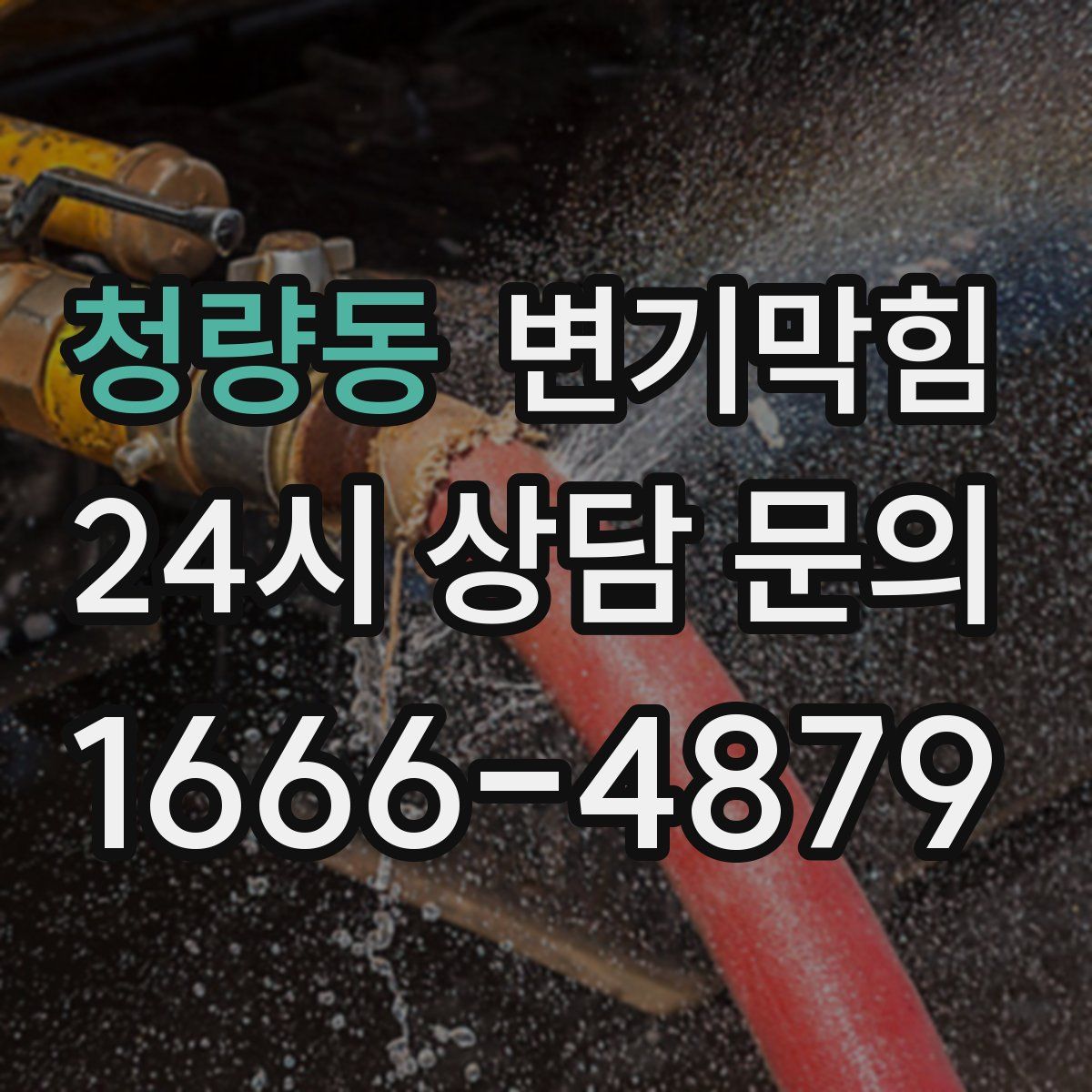 청량동 변기막힘