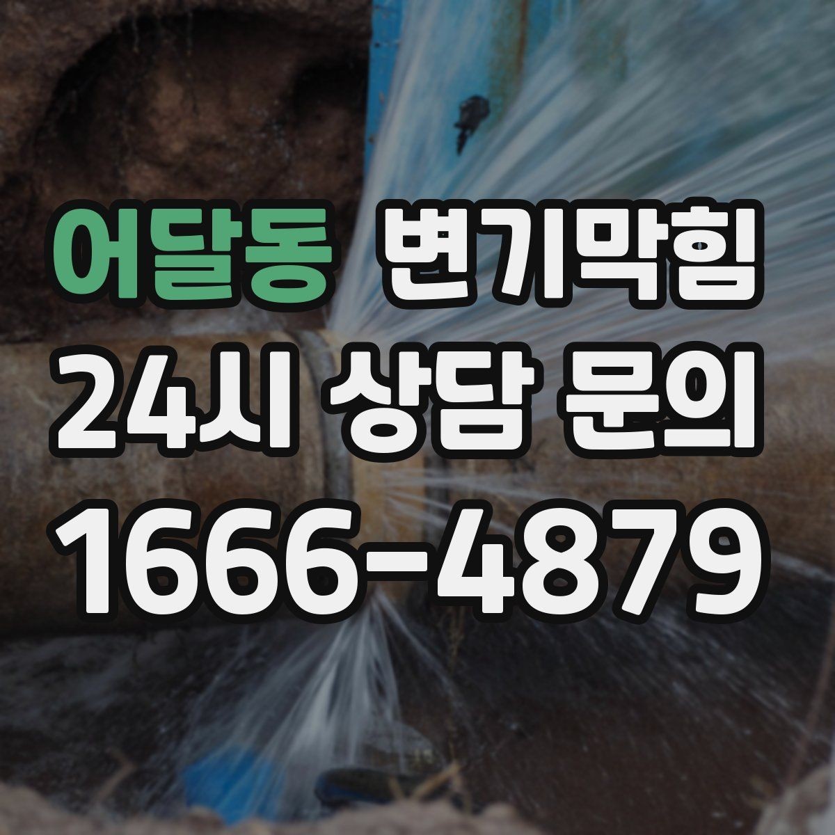 어달동 변기막힘 식당 변기뚫기 합류부 집중 세척