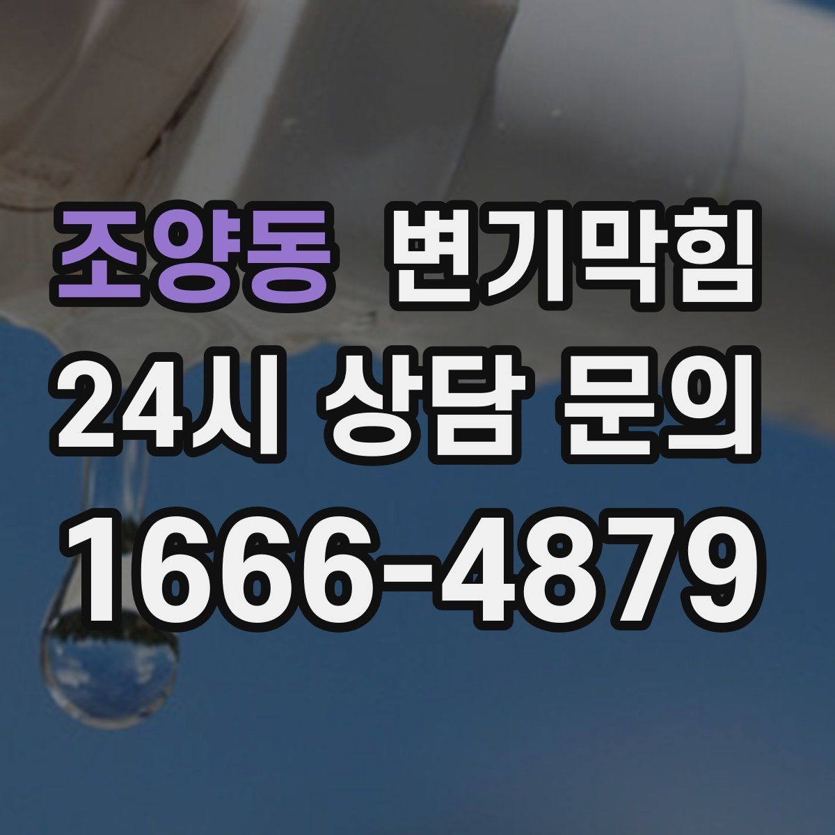조양동 변기막힘 원룸 화장실막힘 내시경 전후 비교