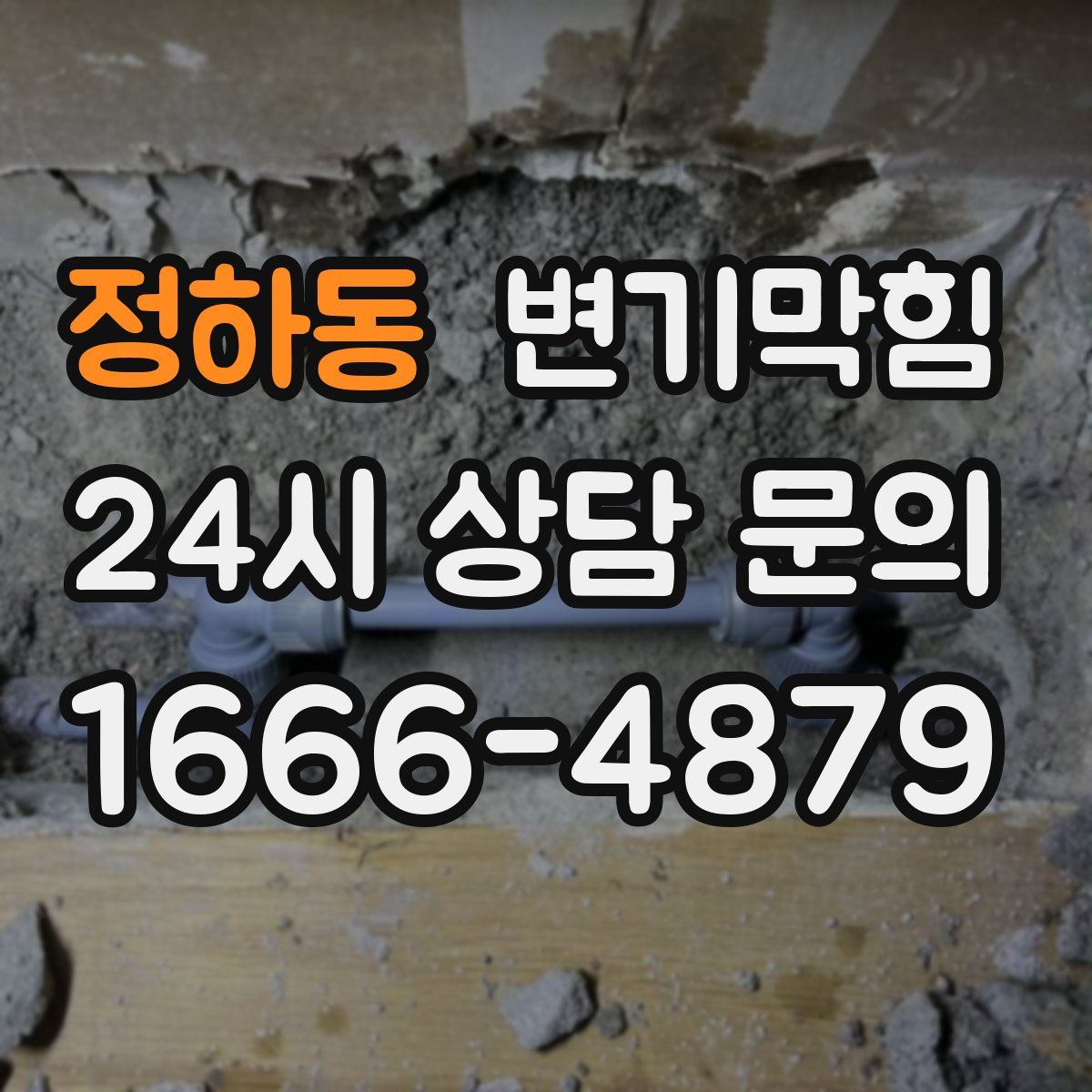 정하동 변기막힘