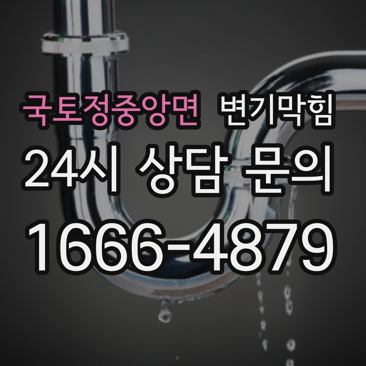 국토정중앙면 변기막힘