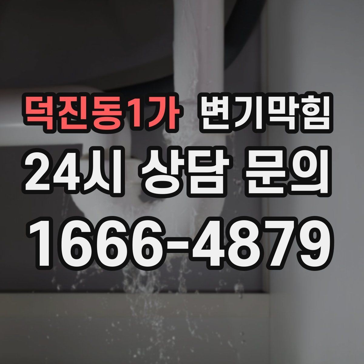 덕진동1가 변기막힘 변기물이안찰때 통기관 막힘 의심