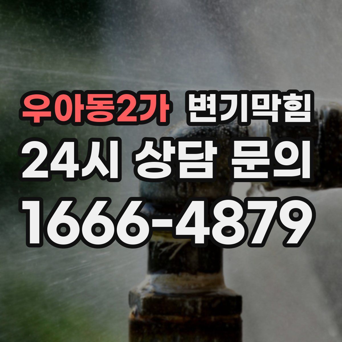 우아동2가 변기막힘