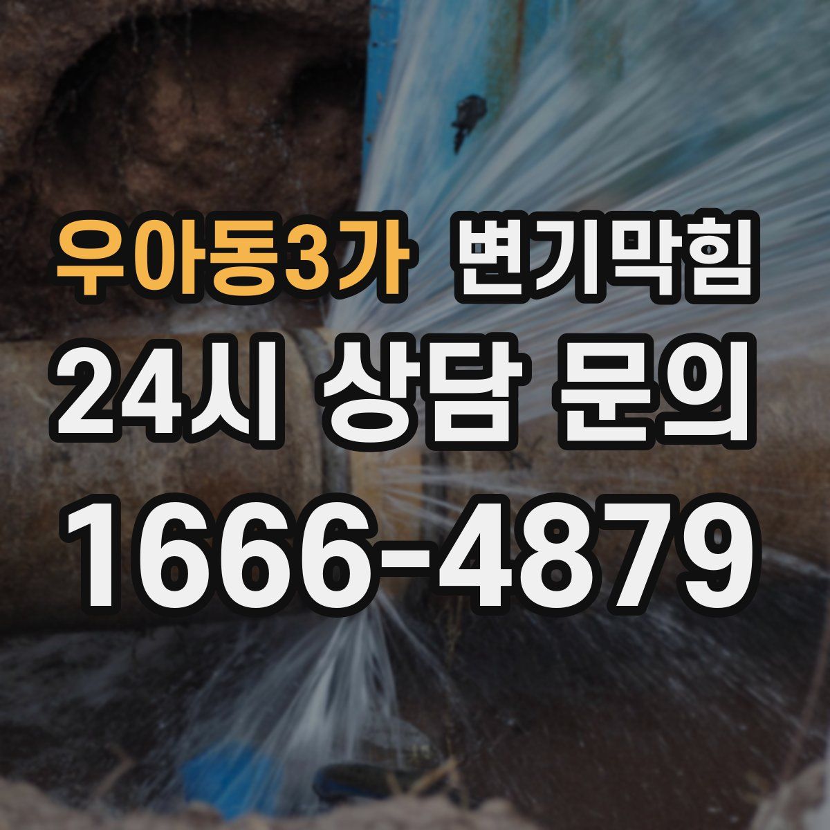우아동3가 변기막힘