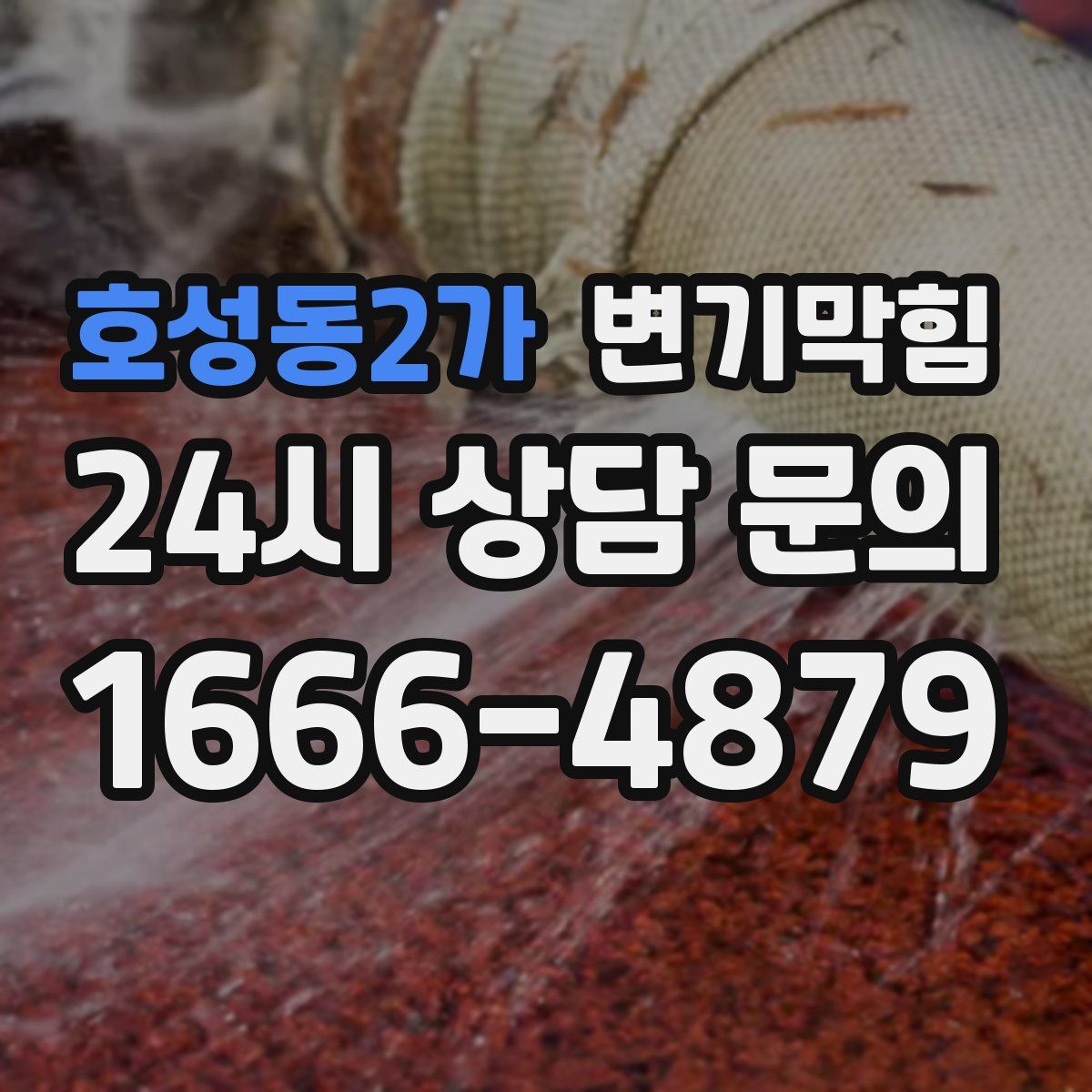 호성동2가 변기막힘