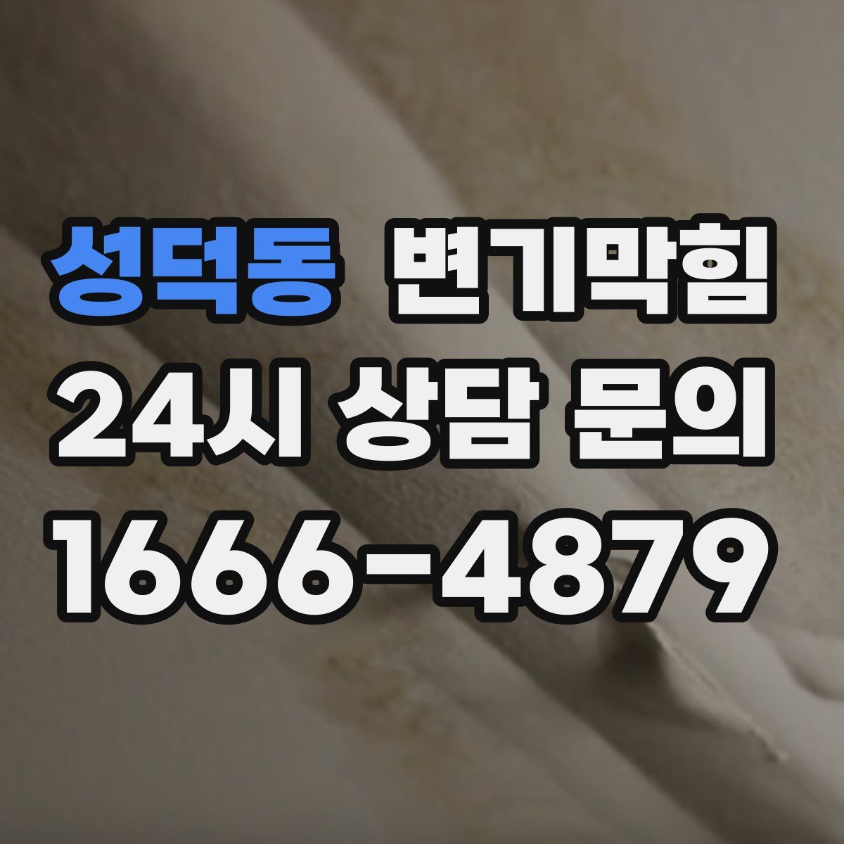 성덕동 변기막힘