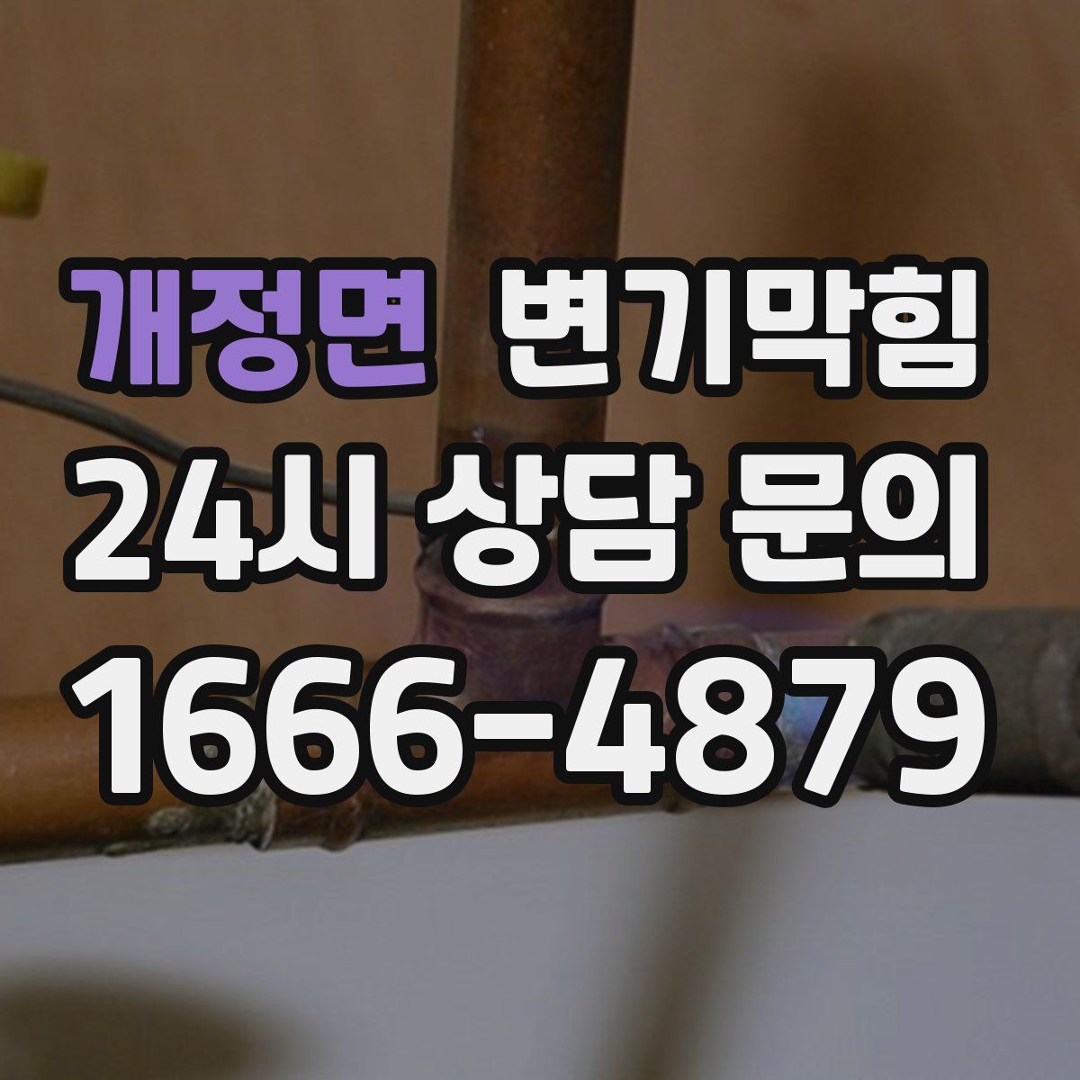 개정면 변기막힘