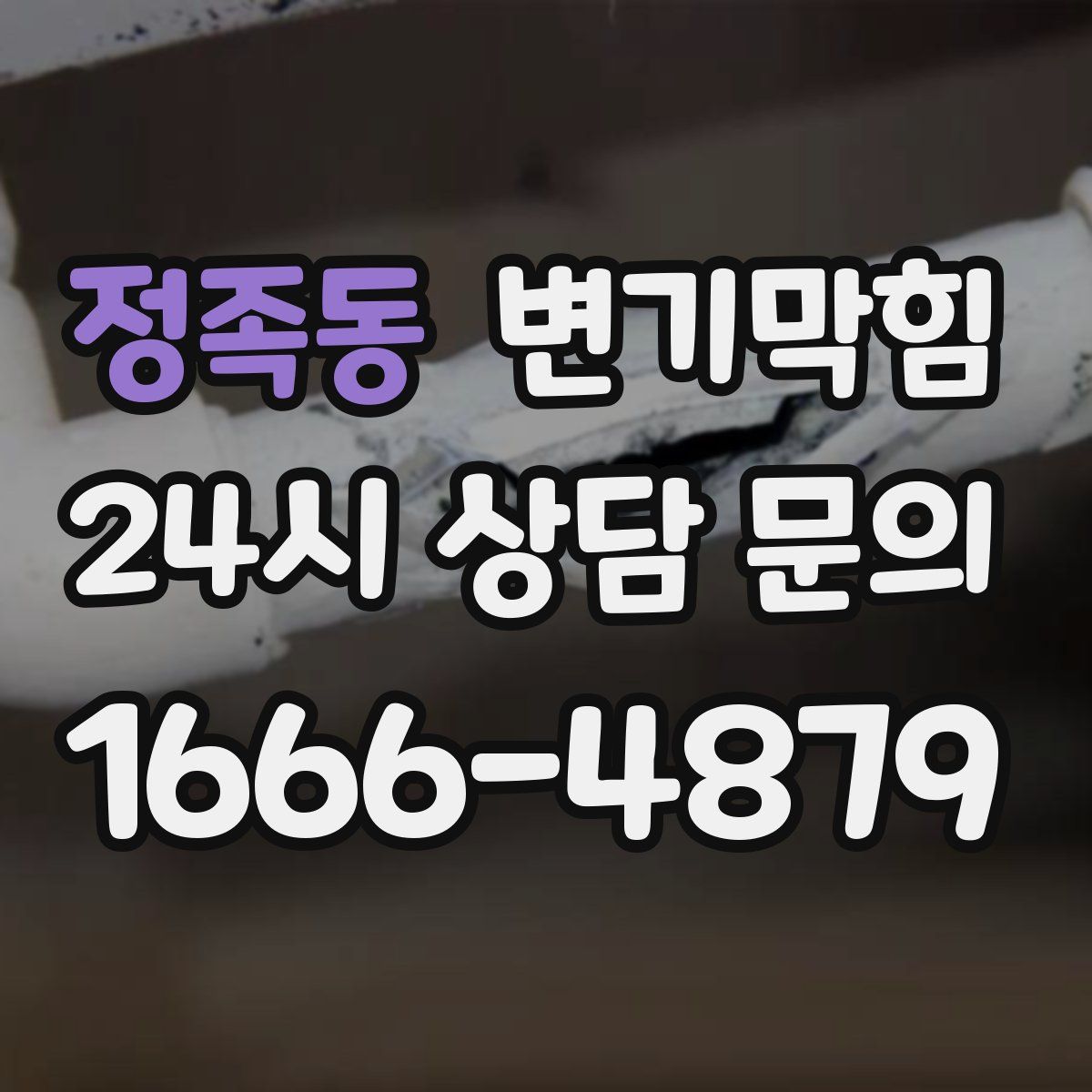 정족동 변기막힘