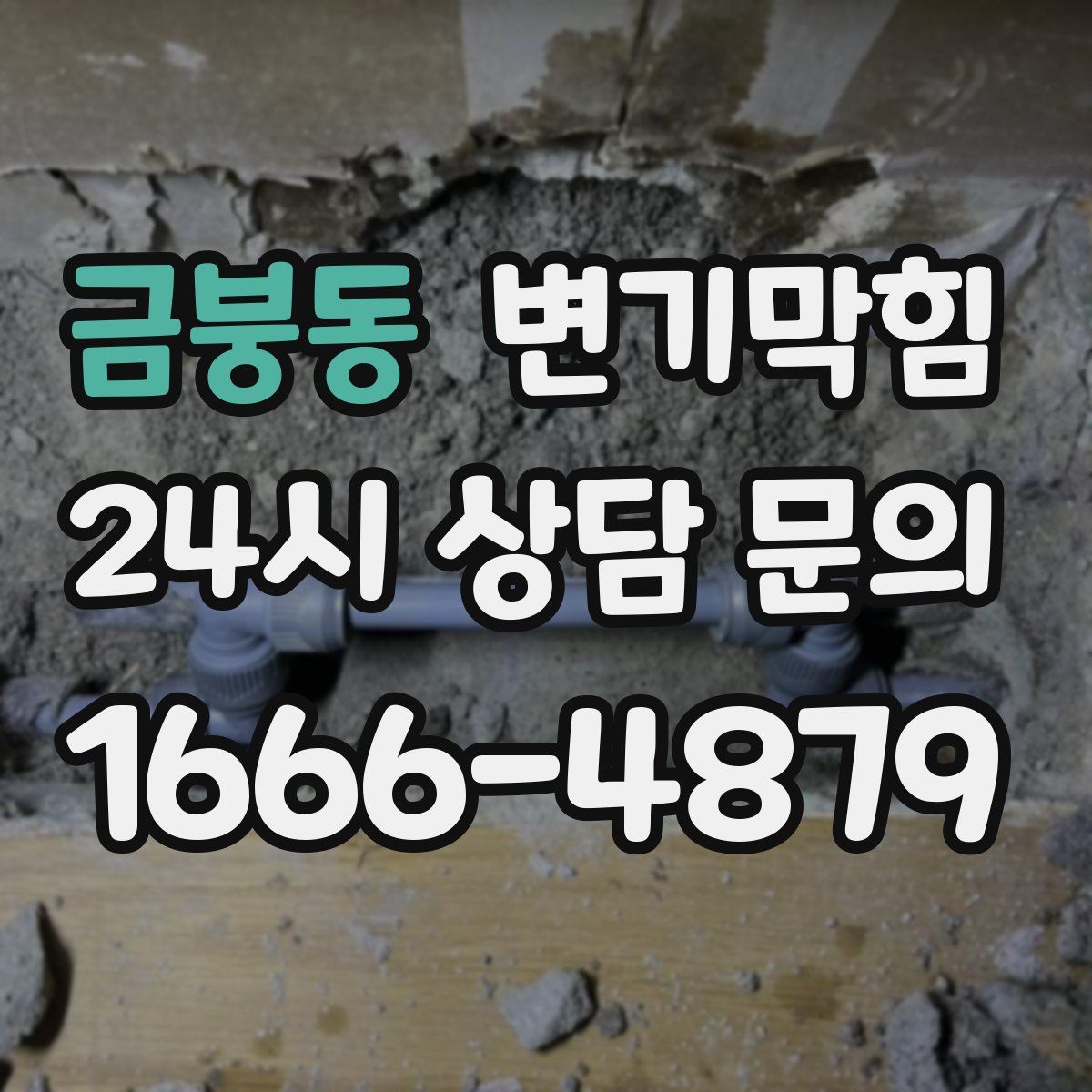 금붕동 변기막힘