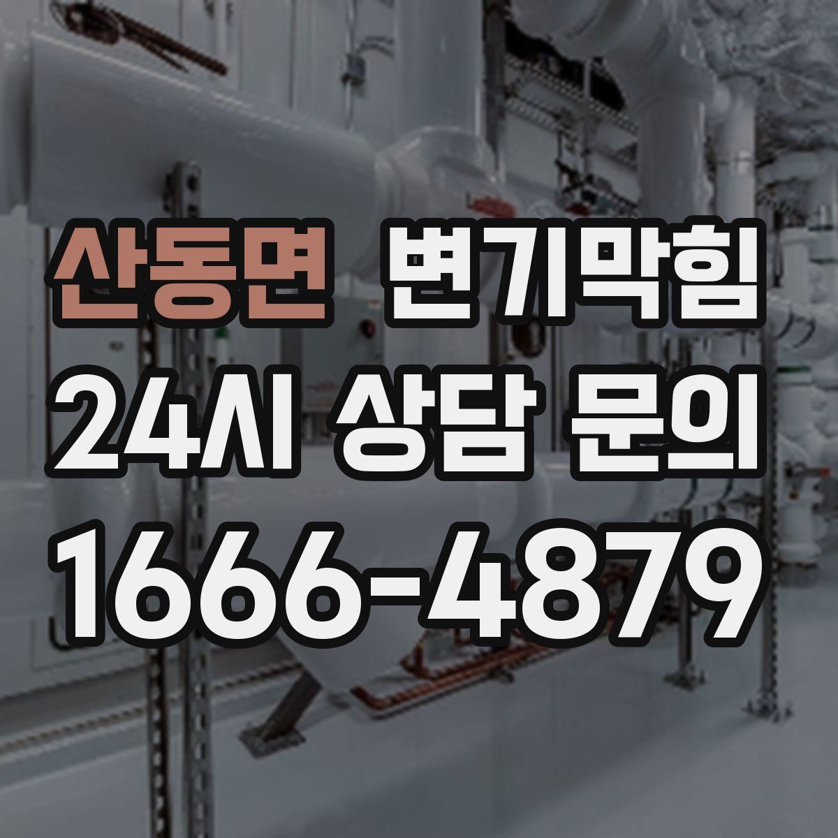 산동면 변기막힘