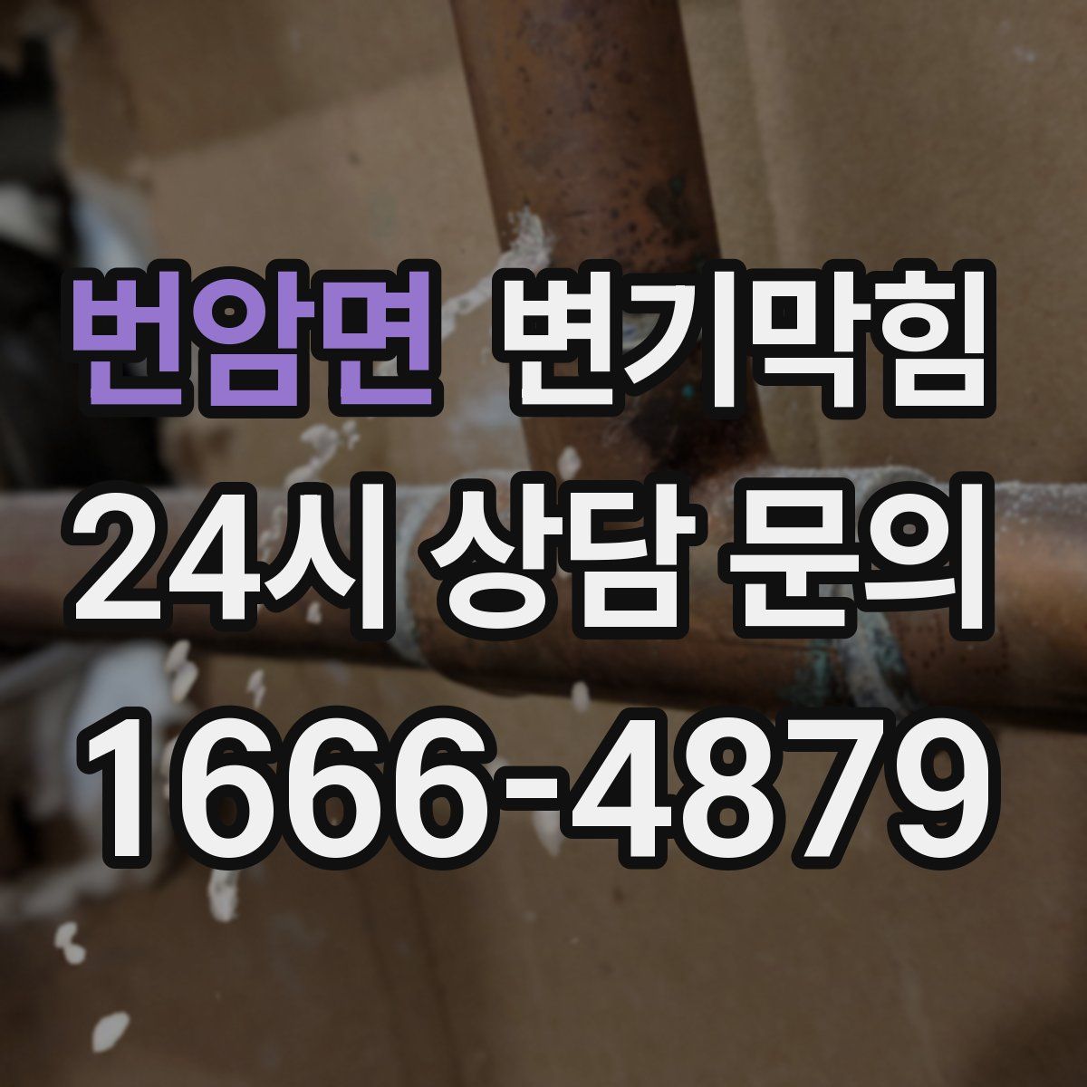 번암면 변기막힘