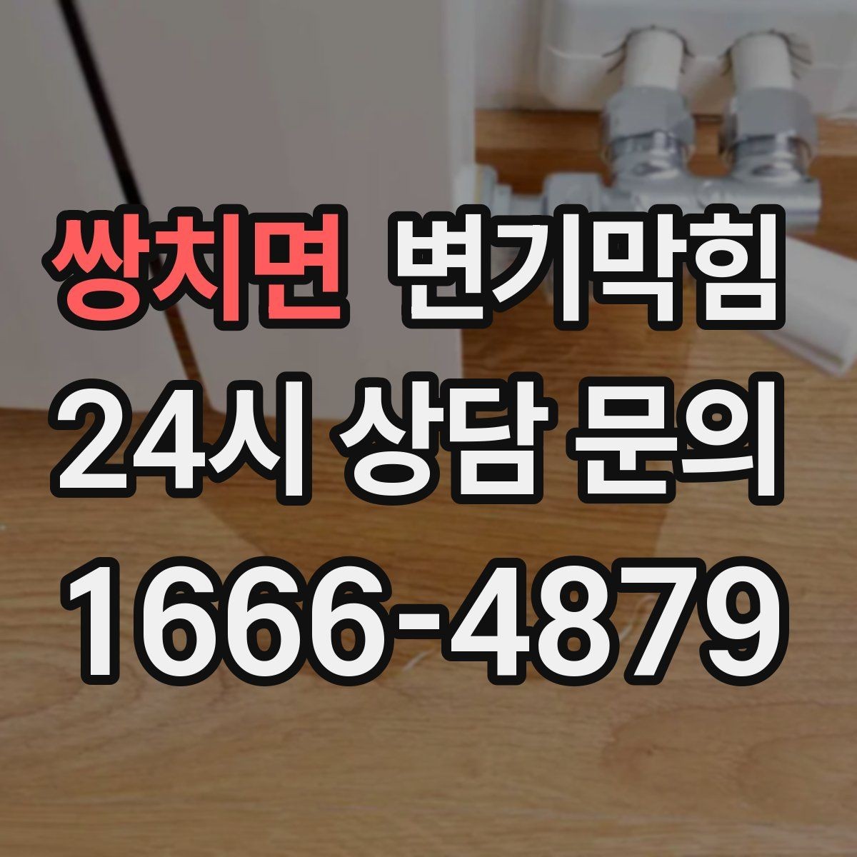 쌍치면 변기막힘 원룸 화장실역류 비데 간섭 해소
