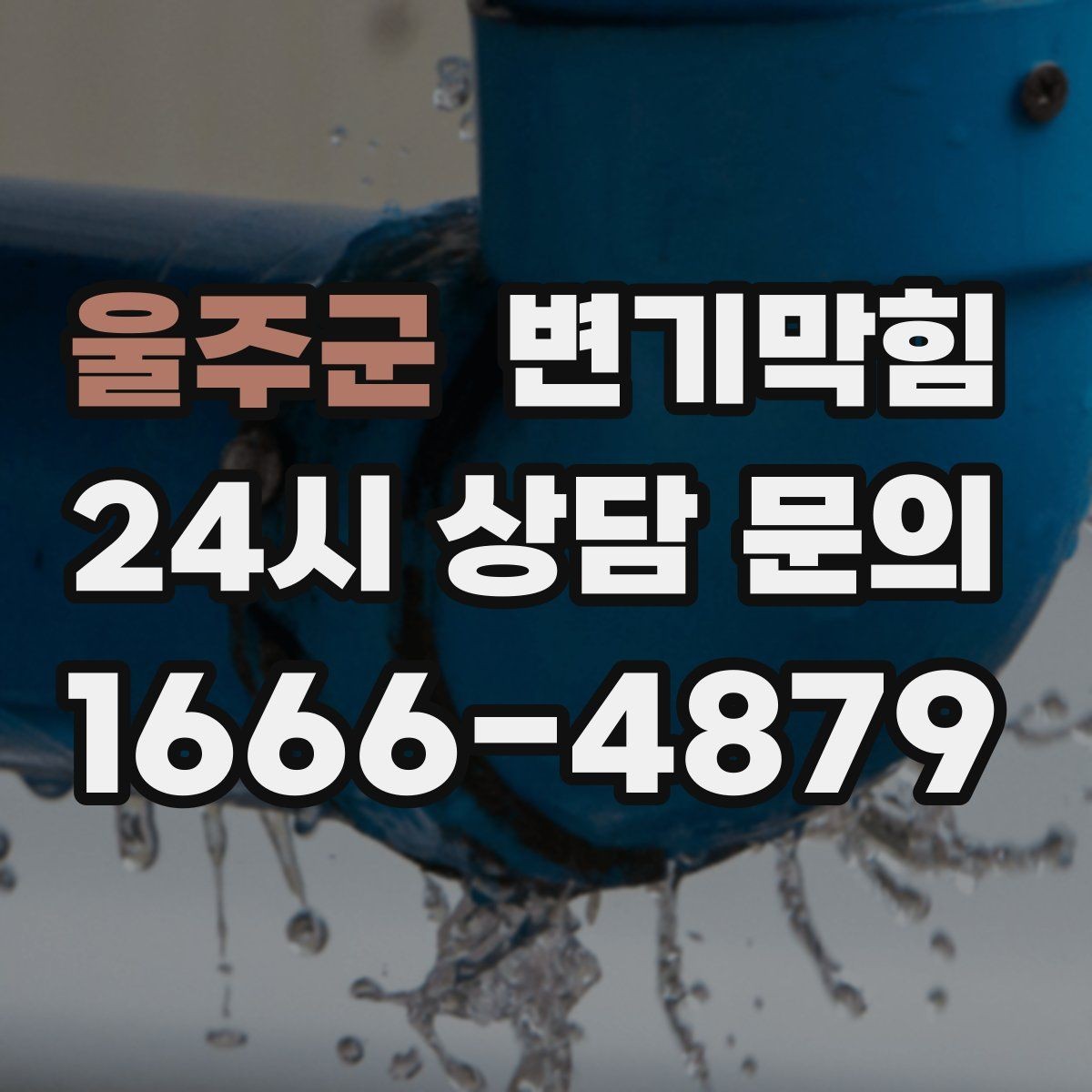 울주군 변기막힘 아파트 배수구막힘 사진 리포트로 확인