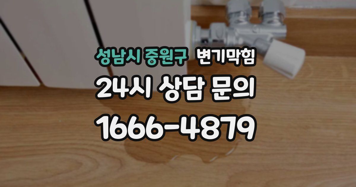 성남시 중원구 변기