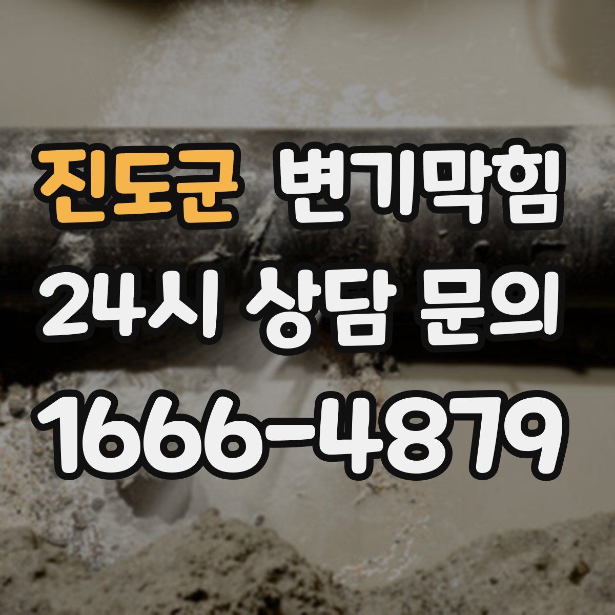 진도군 변기막힘