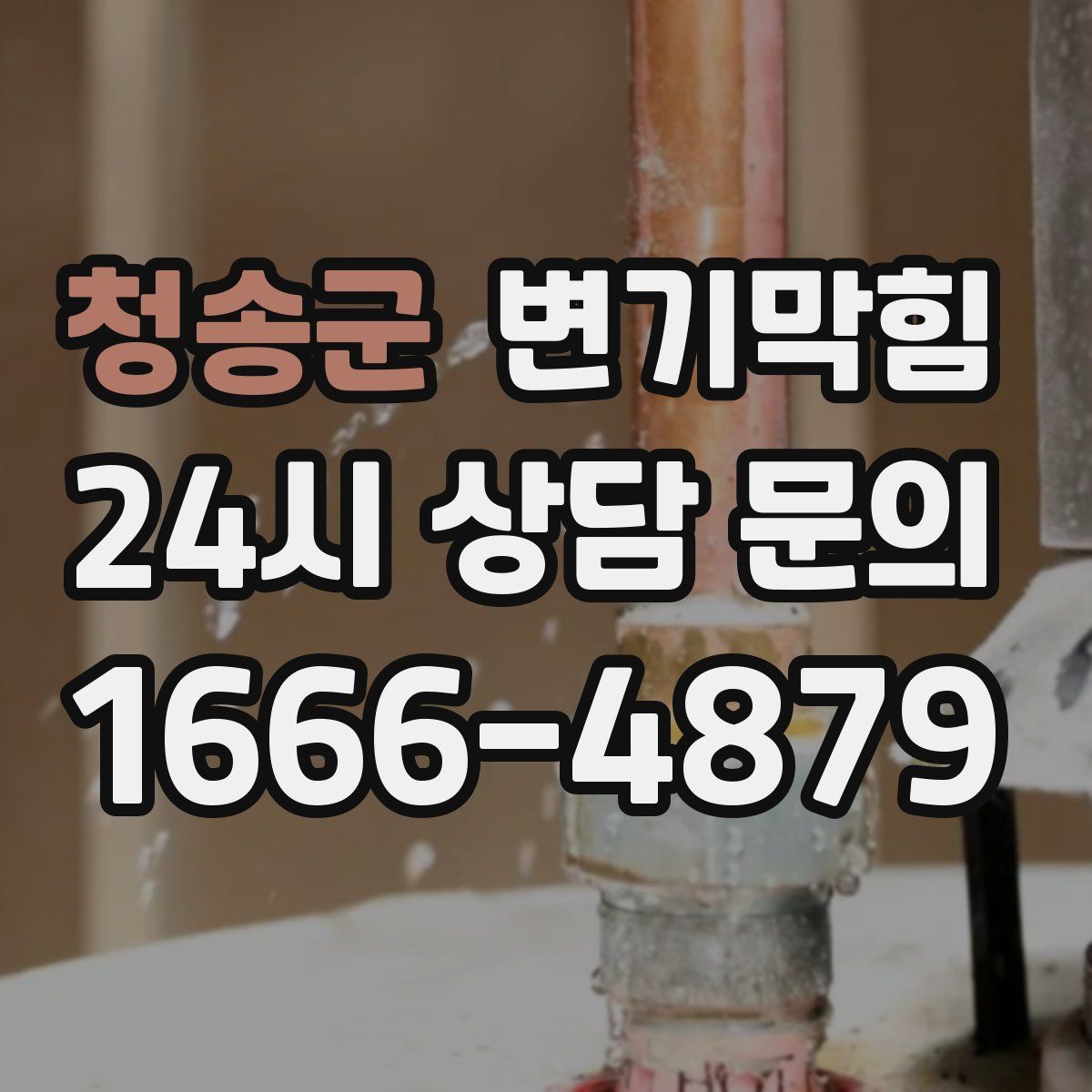 청송군 변기막힘