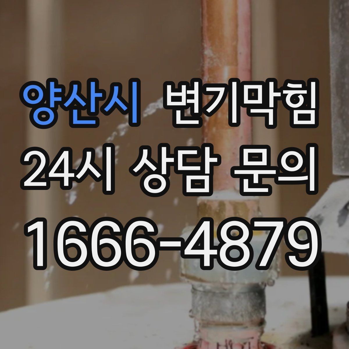 양산시 변기막힘 사무실 배수구막힘 회의 직전 15분 해결