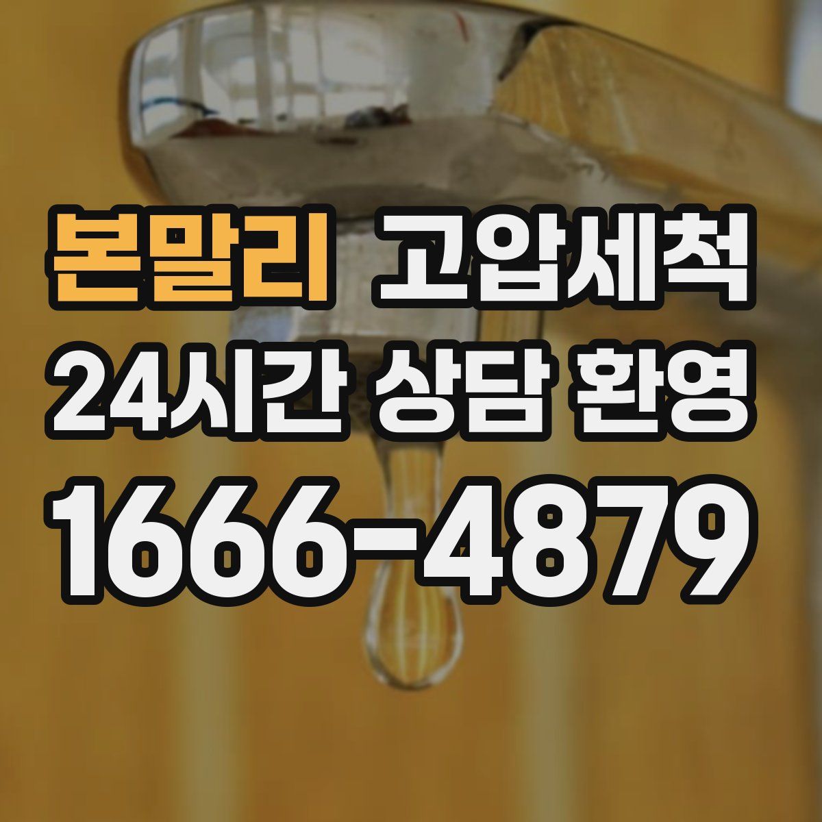 본말리 고압세척