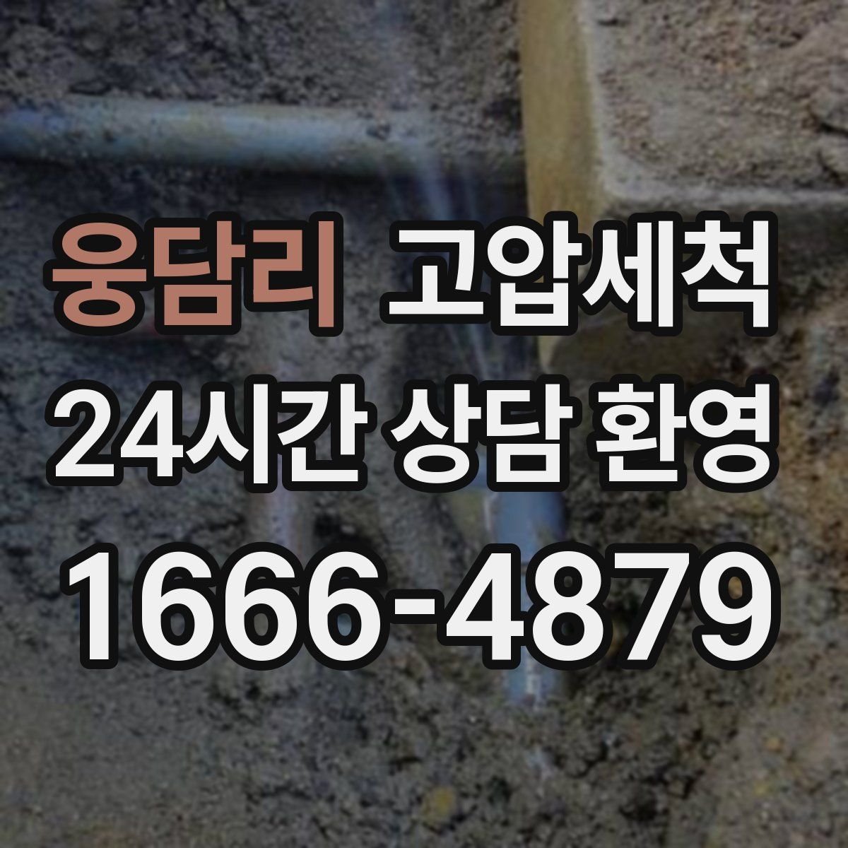 웅담리 고압세척