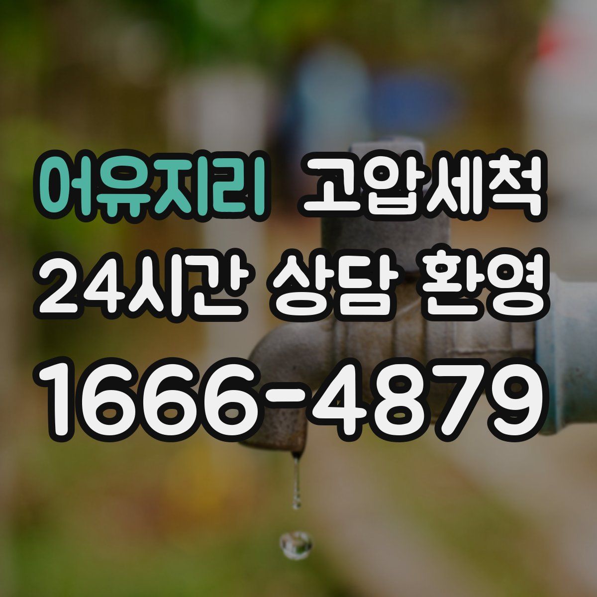 어유지리 고압세척