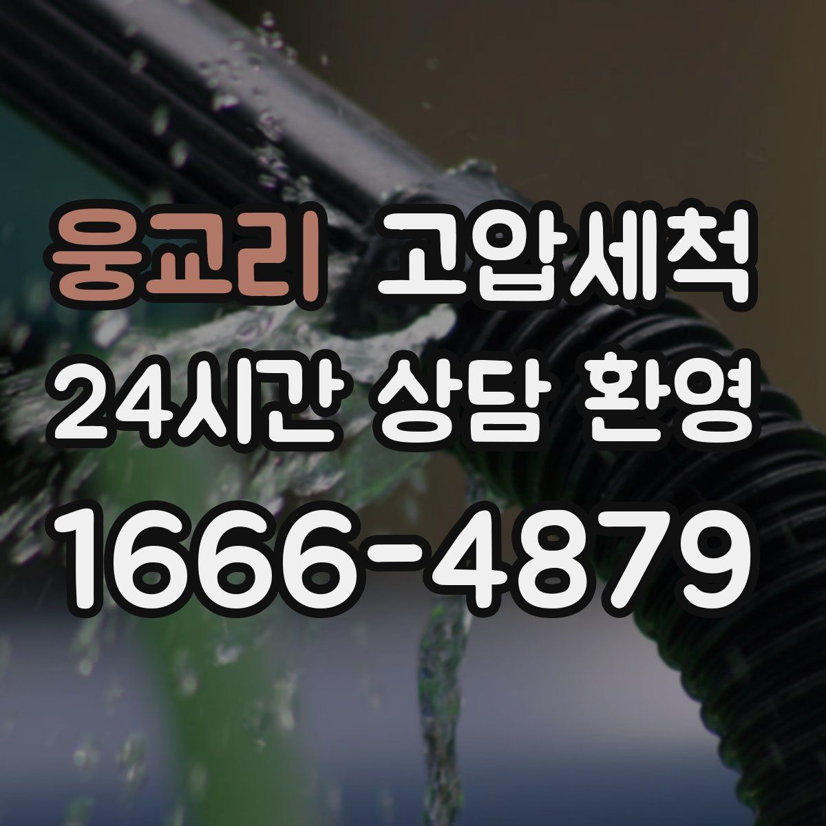 웅교리 고압세척