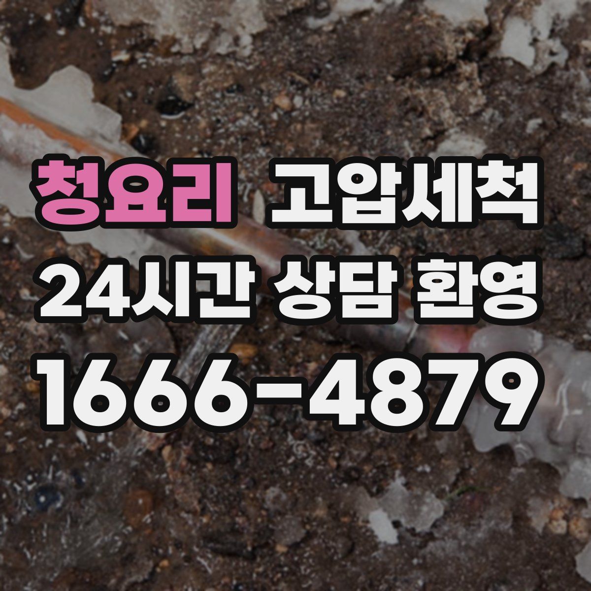 청요리 고압세척