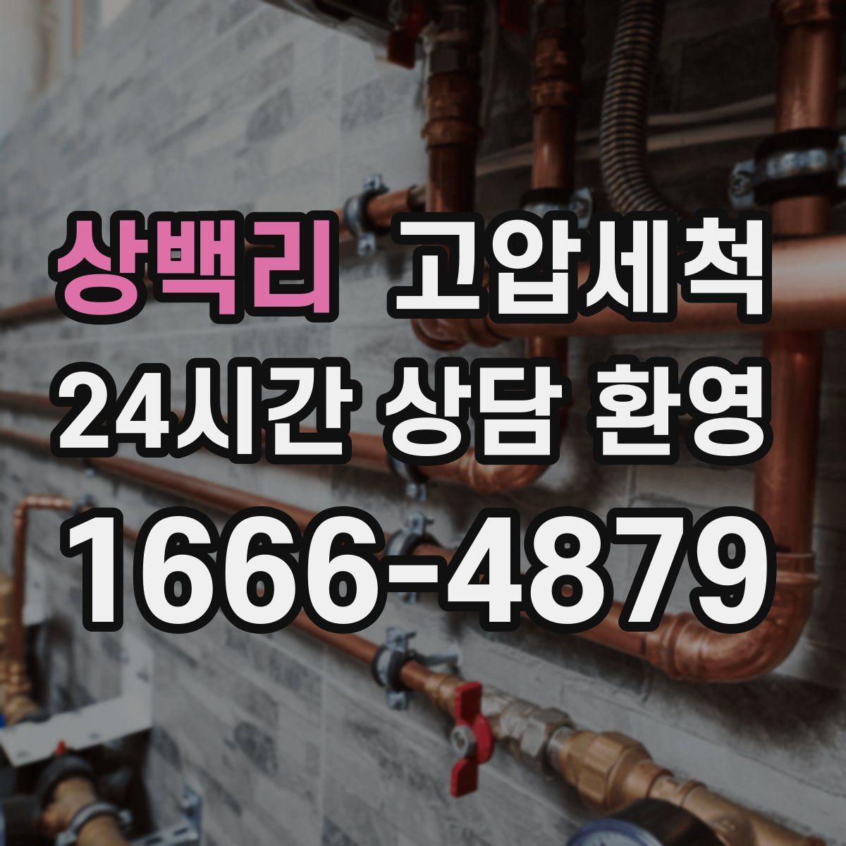 상백리 고압세척