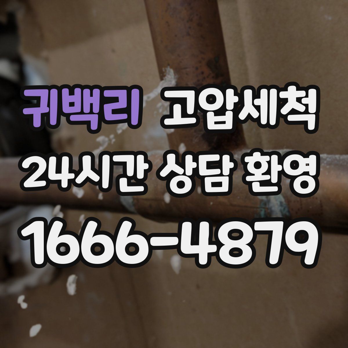 귀백리 고압세척