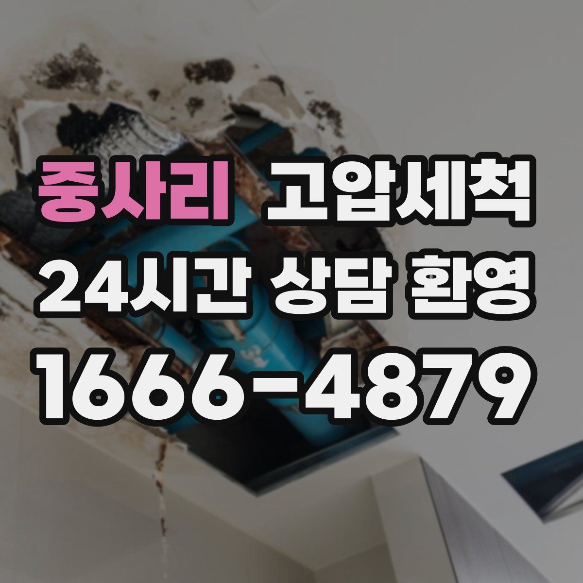 중사리 고압세척