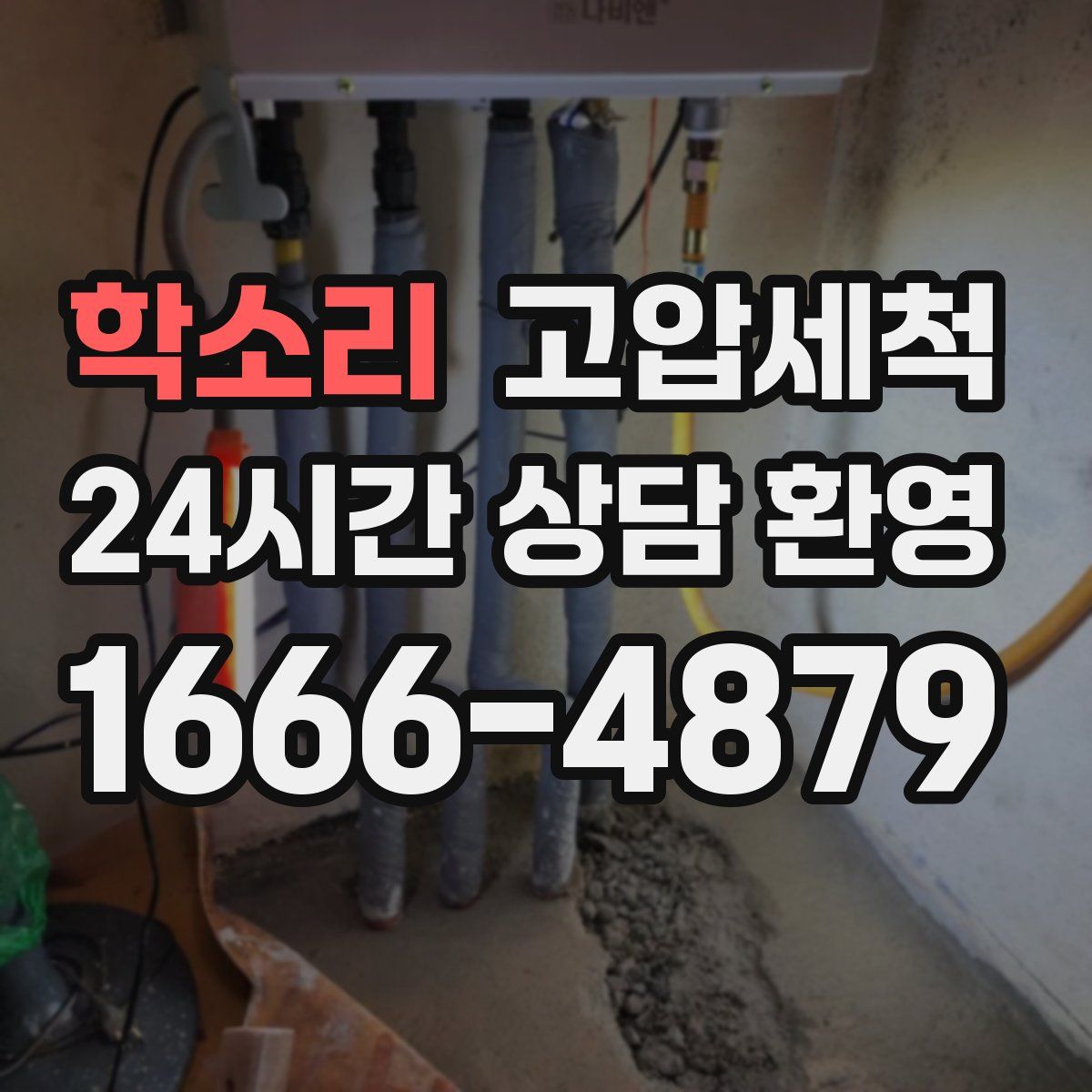 학소리 고압세척