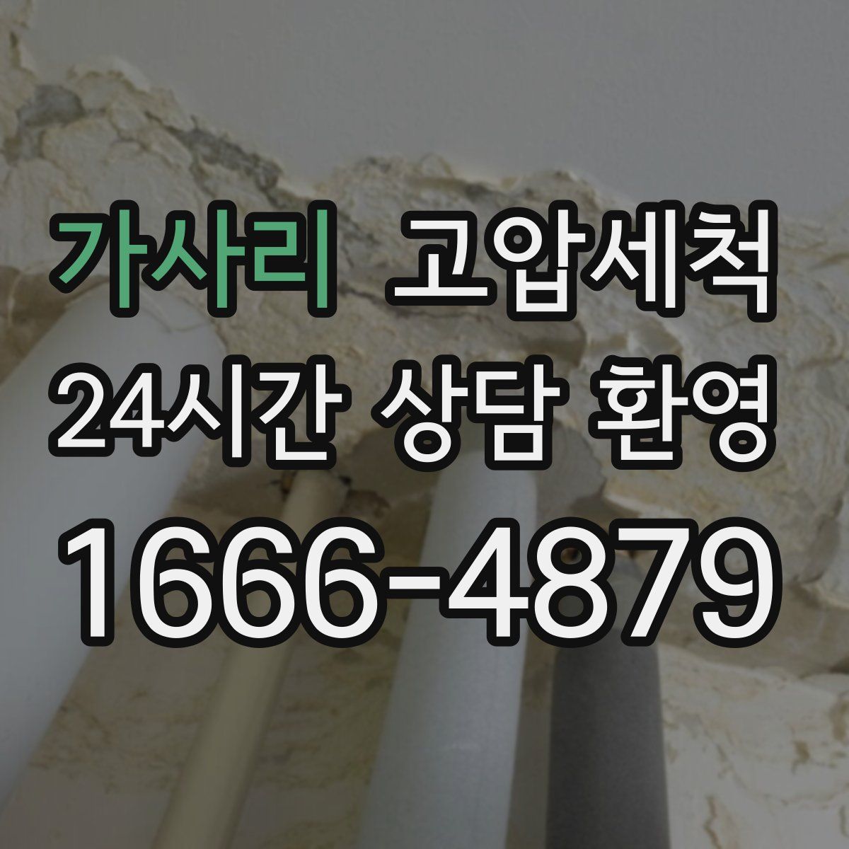 가사리 고압세척