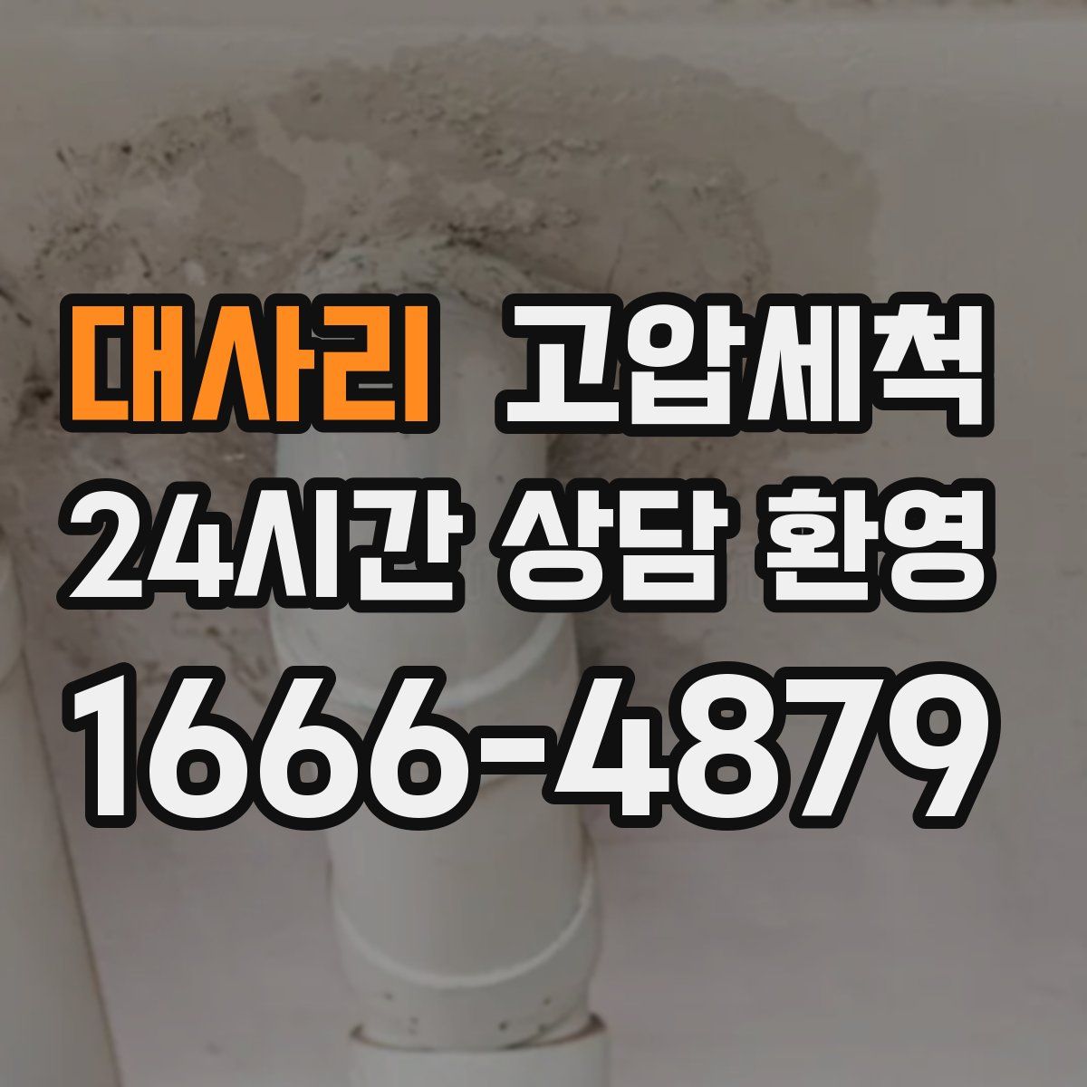 대사리 고압세척