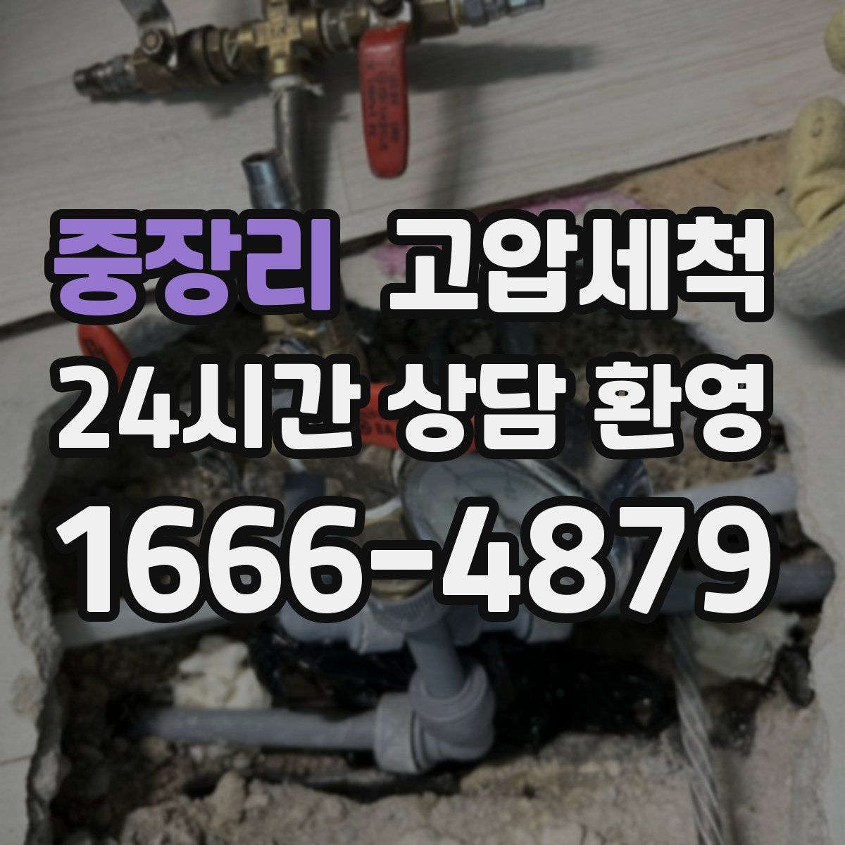 중장리 고압세척