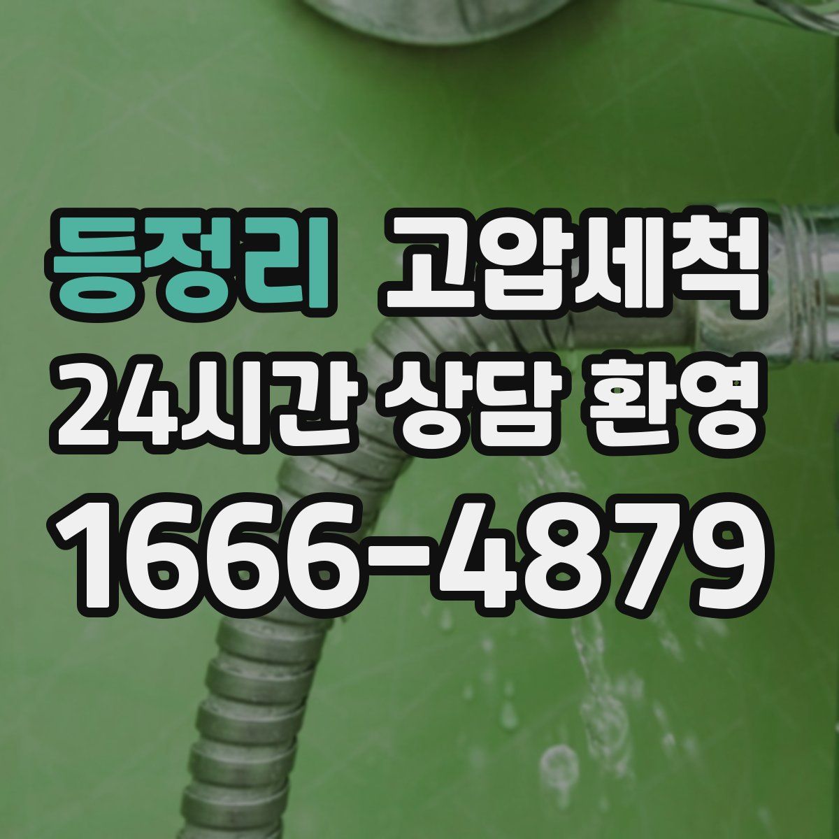 등정리 고압세척