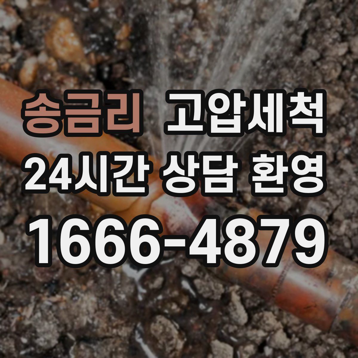 송금리 고압세척