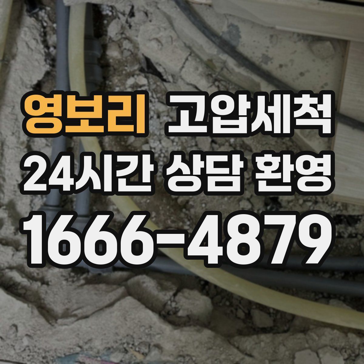 영보리 고압세척